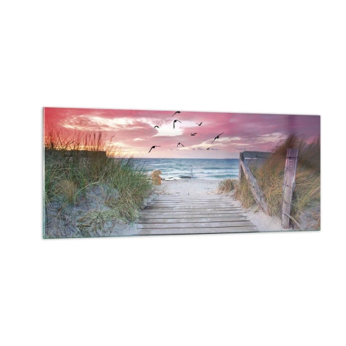 Quadro su vetro - Impressioni baltiche - 100x40 cm