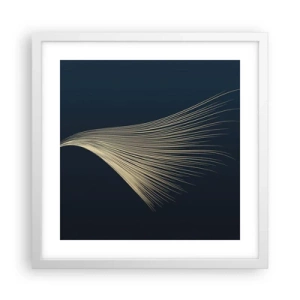Poster in cornice bianca - Come un capello d'angelo - 40x40 cm