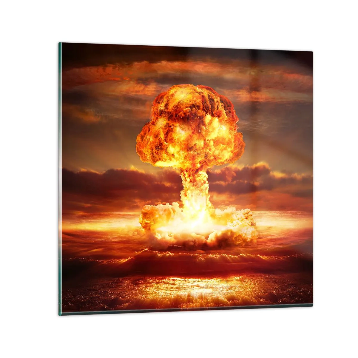 Quadro su vetro - E sarà la fine - 30x30 cm