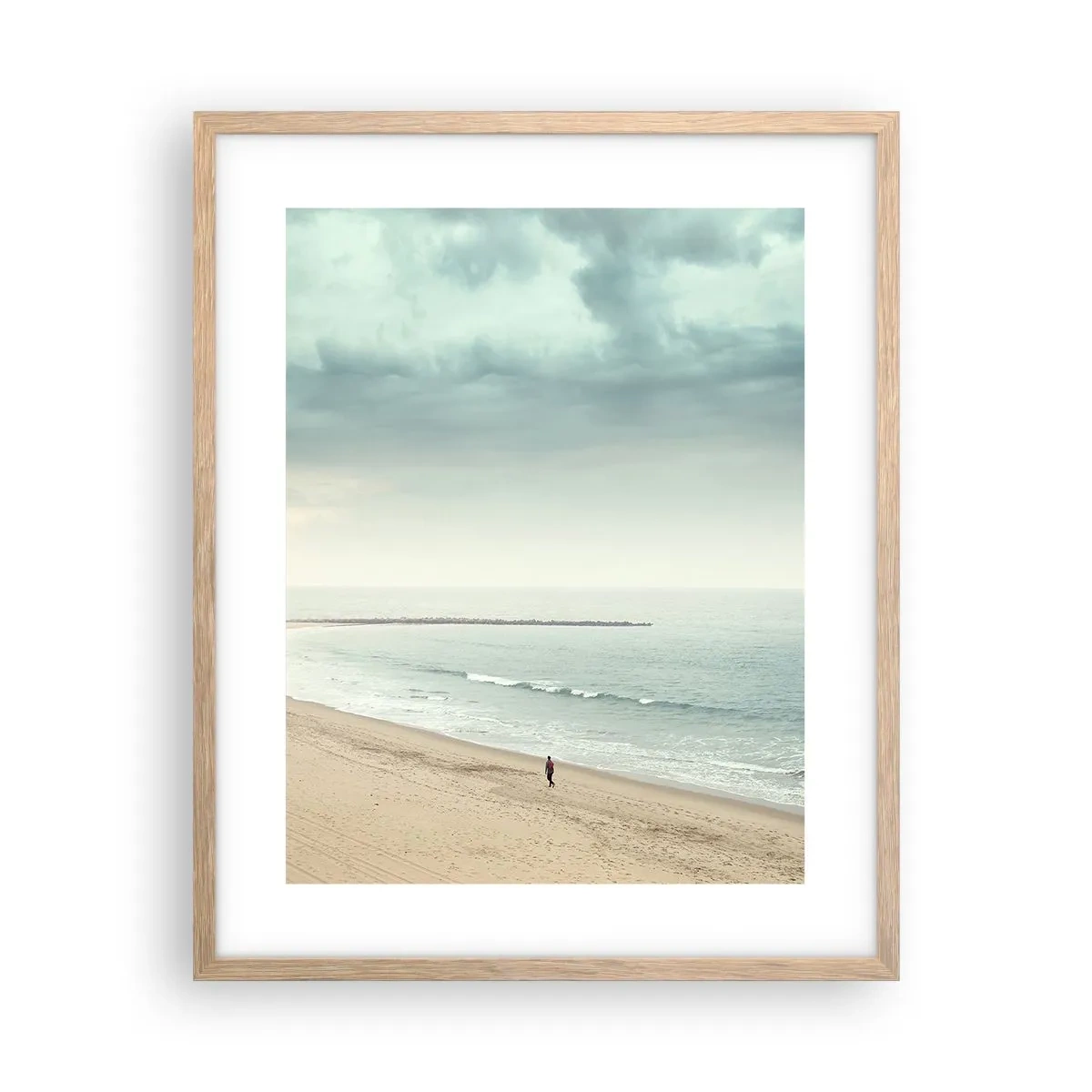 Poster in cornice rovere chiaro - Cercando la pace - 40x50 cm