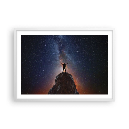 Poster in cornice bianca - La forza è con me! - 70x50 cm