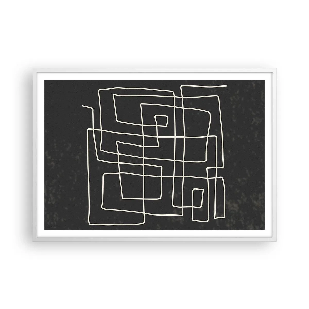 Poster in cornice bianca - Non è così semplice - 100x70 cm