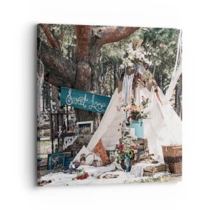 Quadro su tela - Stampe su Tela - Make love... - 30x30 cm