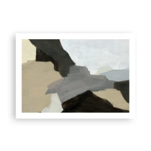 Poster - Astrazione: il crocevia del grigio - 70x50 cm