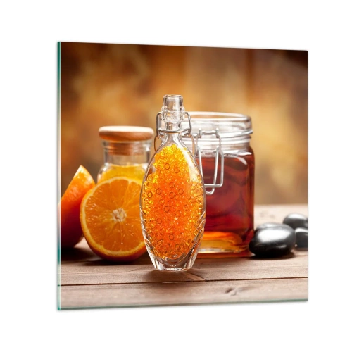 Quadro su vetro - Il gusto e l'aroma del sole - 40x40 cm