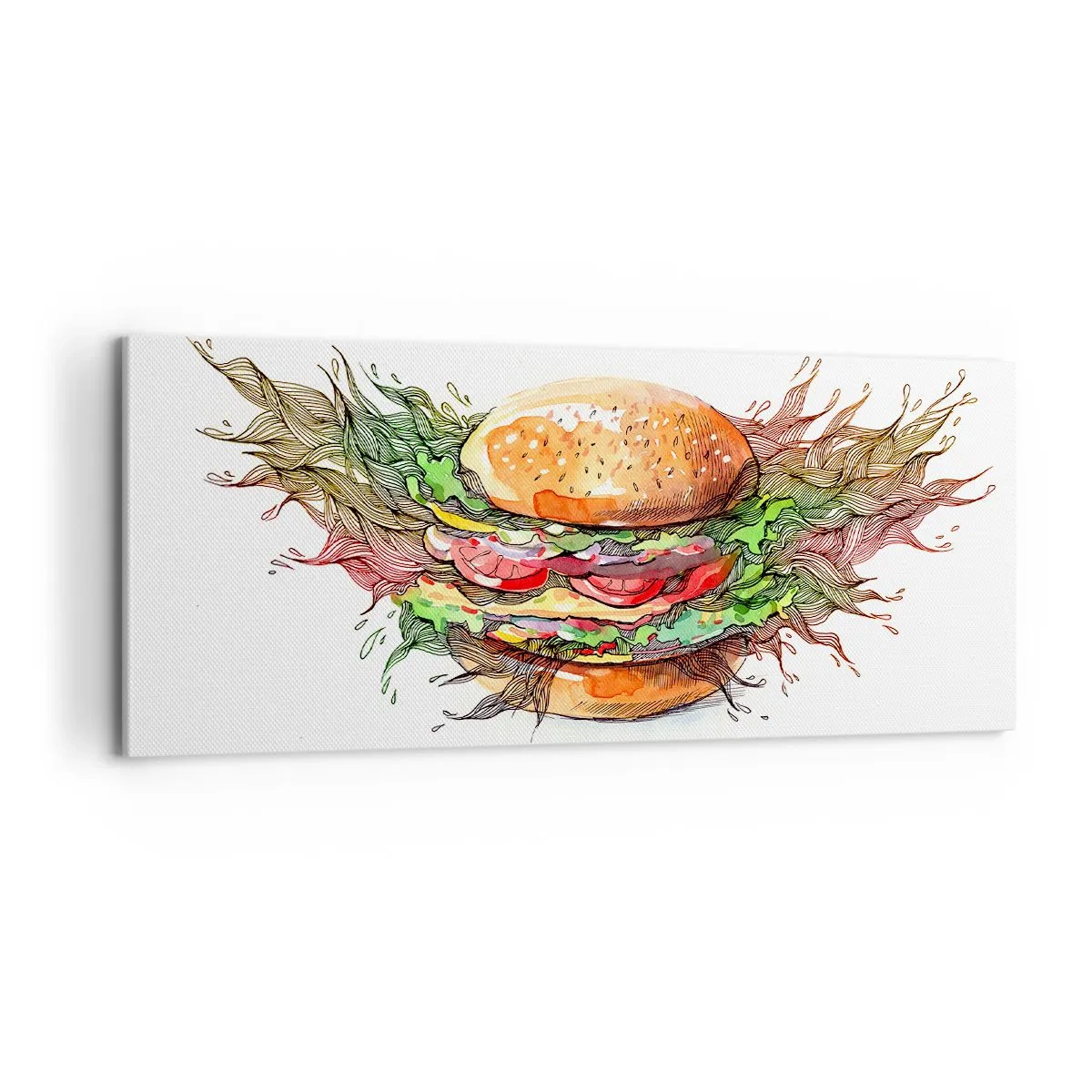 Quadro su tela - Stampe su Tela - Una tentazione calda - 100x40 cm