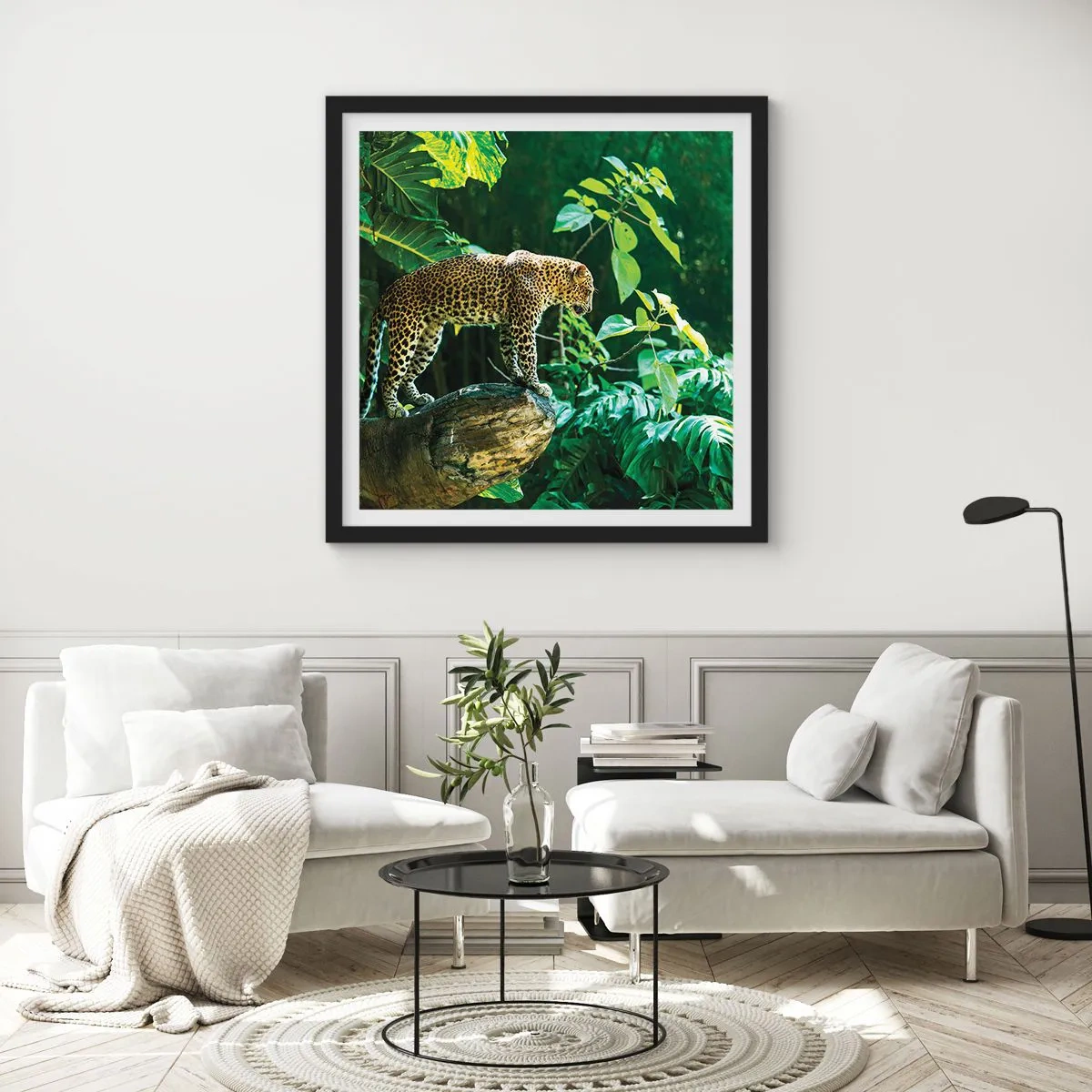 Poster in cornice nera - A caccia? - 30x30 cm