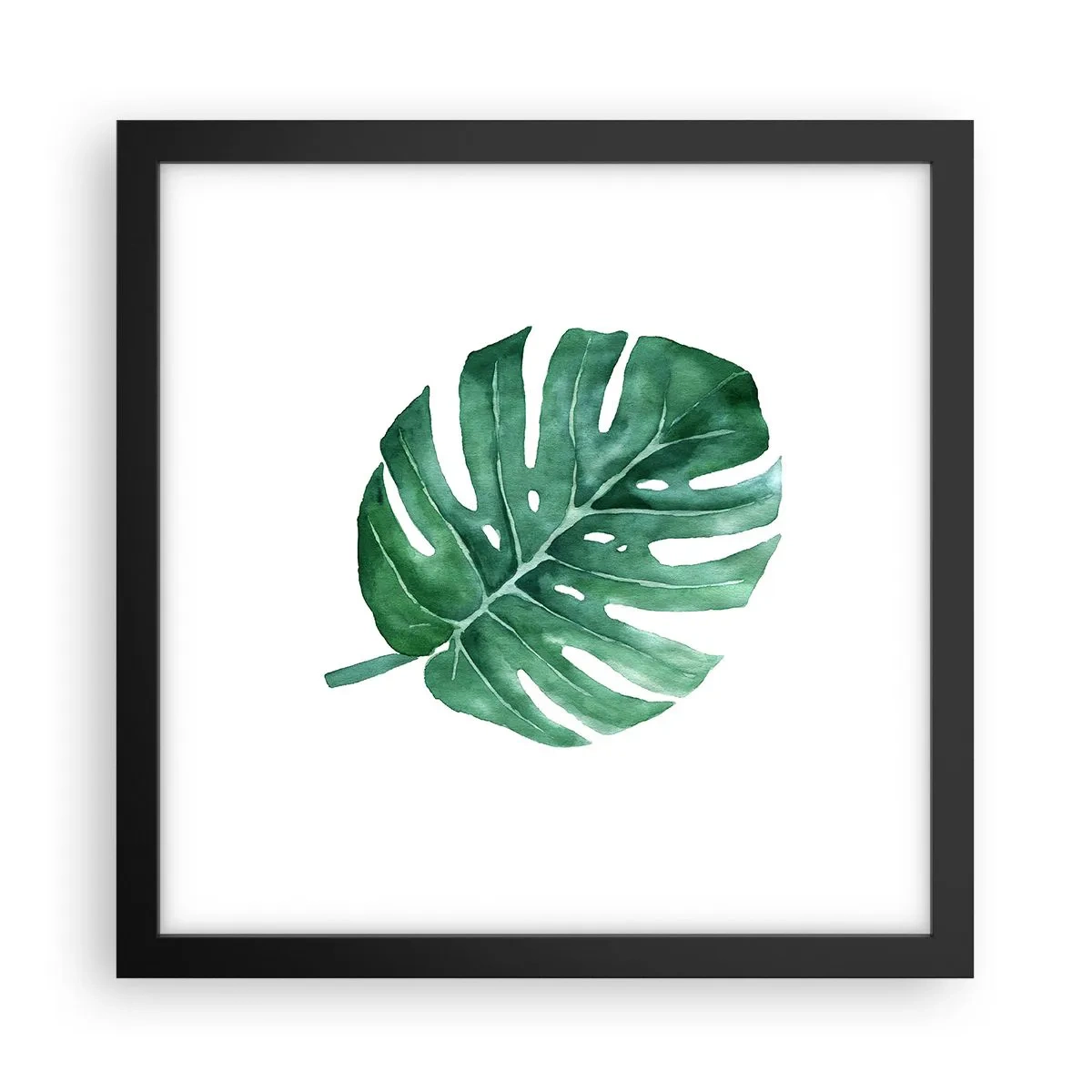 Poster in cornice nera - Concetto verde - 30x30 cm