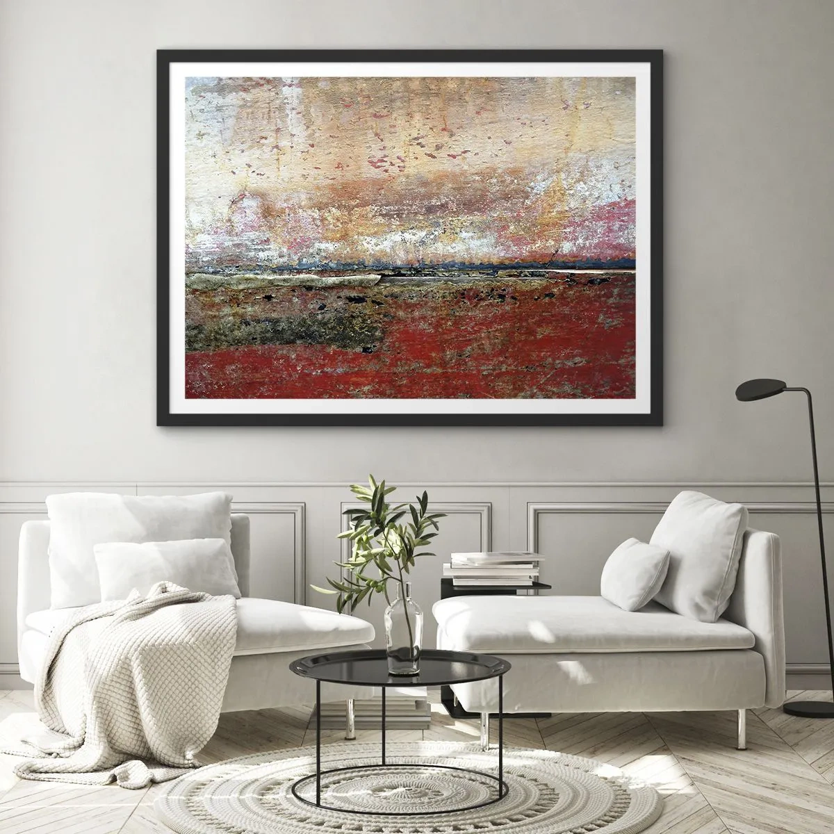 Poster in cornice nera - Forse è il mare - 91x61 cm