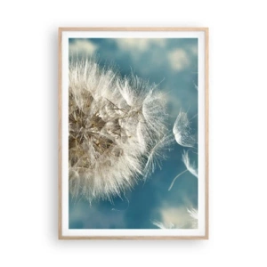 Poster in cornice rovere chiaro - Il respiro dell'angelo - 70x100 cm