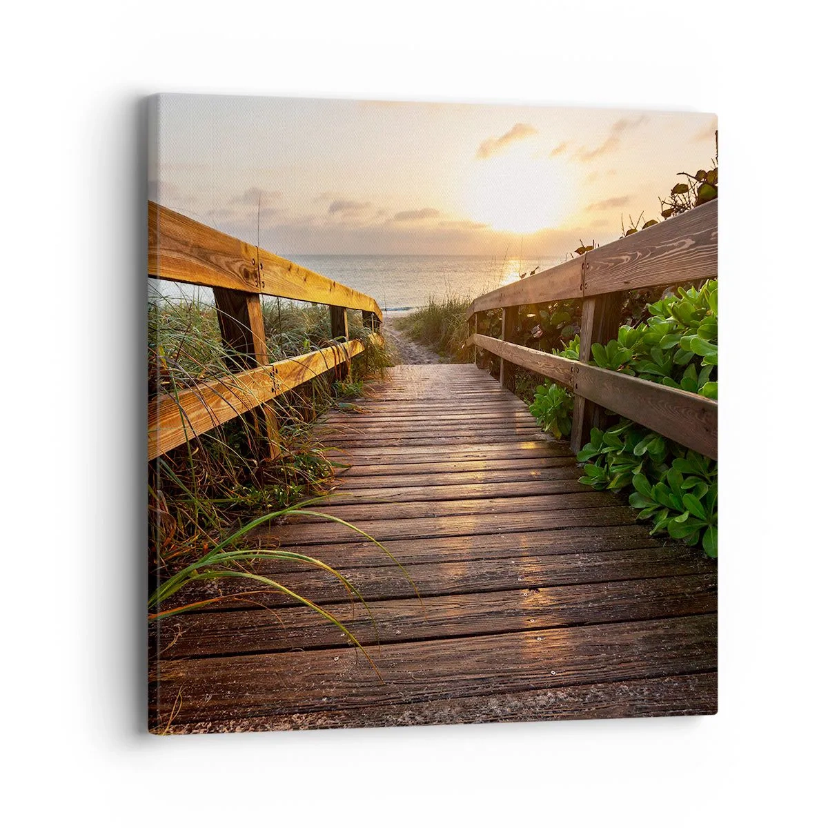 Quadro su tela - Stampe su Tela - Dritto verso la riva - 40x40 cm