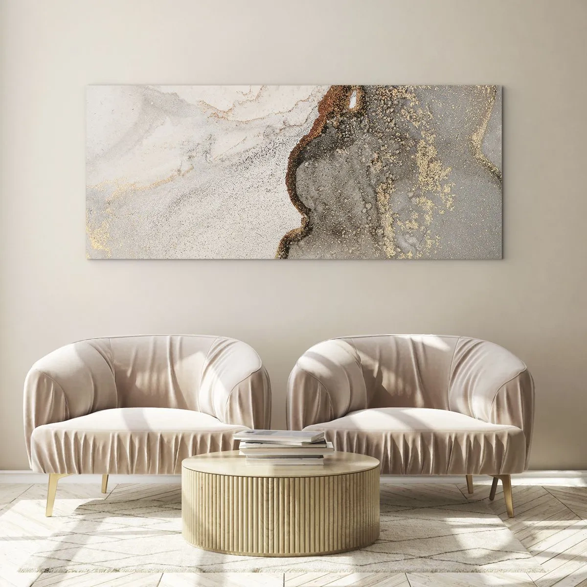 Quadro su vetro - Ai confini del colore - 90x30 cm