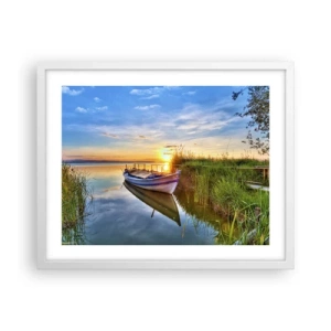 Poster in cornice bianca - L'insenatura dei sogni realizzati - 50x40 cm