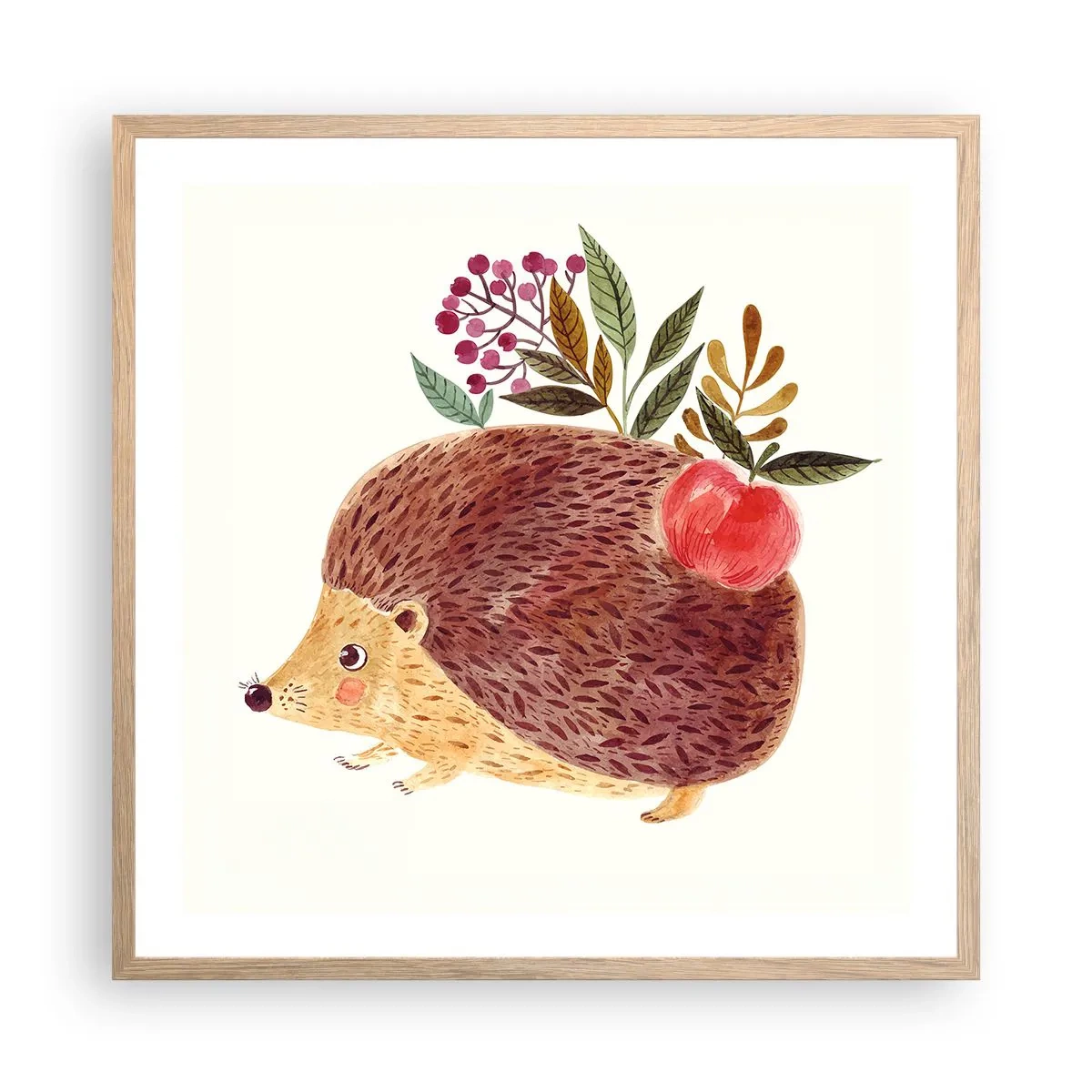 Poster in cornice rovere chiaro - E mi vuoi già bene - 60x60 cm