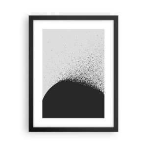 Poster in cornice nera - Il movimento delle particelle - 30x40 cm