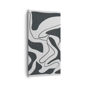 Quadro su tela - Stampe su Tela - Gioco astratto nel labirinto - 65x120 cm