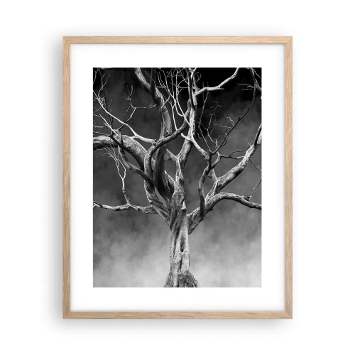 Poster in cornice rovere chiaro - Primordiale e sacro - 40x50 cm