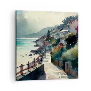 Quadro su tela - Stampe su Tela - Cittadina mediterranea - 60x60 cm