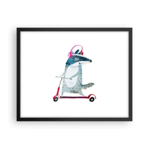 Poster in cornice nera - Tassi di gioia - 50x40 cm