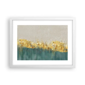Poster in cornice bianca - Confine dorato - 40x30 cm
