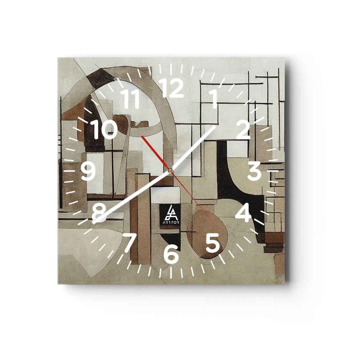 Orologio da parete - Orologio in Vetro - Paesaggio urbano 2.0 - 40x40 cm