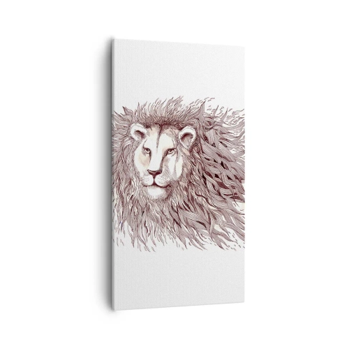 Quadro su tela - Stampe su Tela - Re fiammeggiante - 55x100 cm