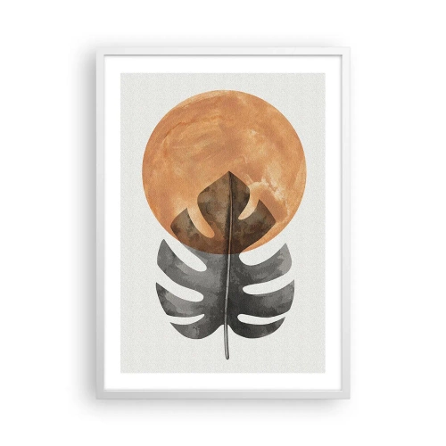 Poster in cornice bianca - Sempre il sole - 50x70 cm