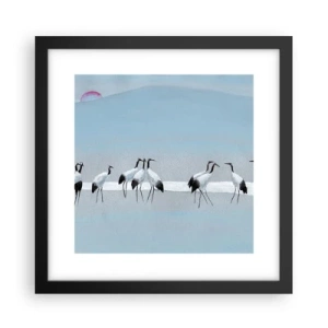 Poster in cornice nera - Dopo un giorno rovente - 30x30 cm