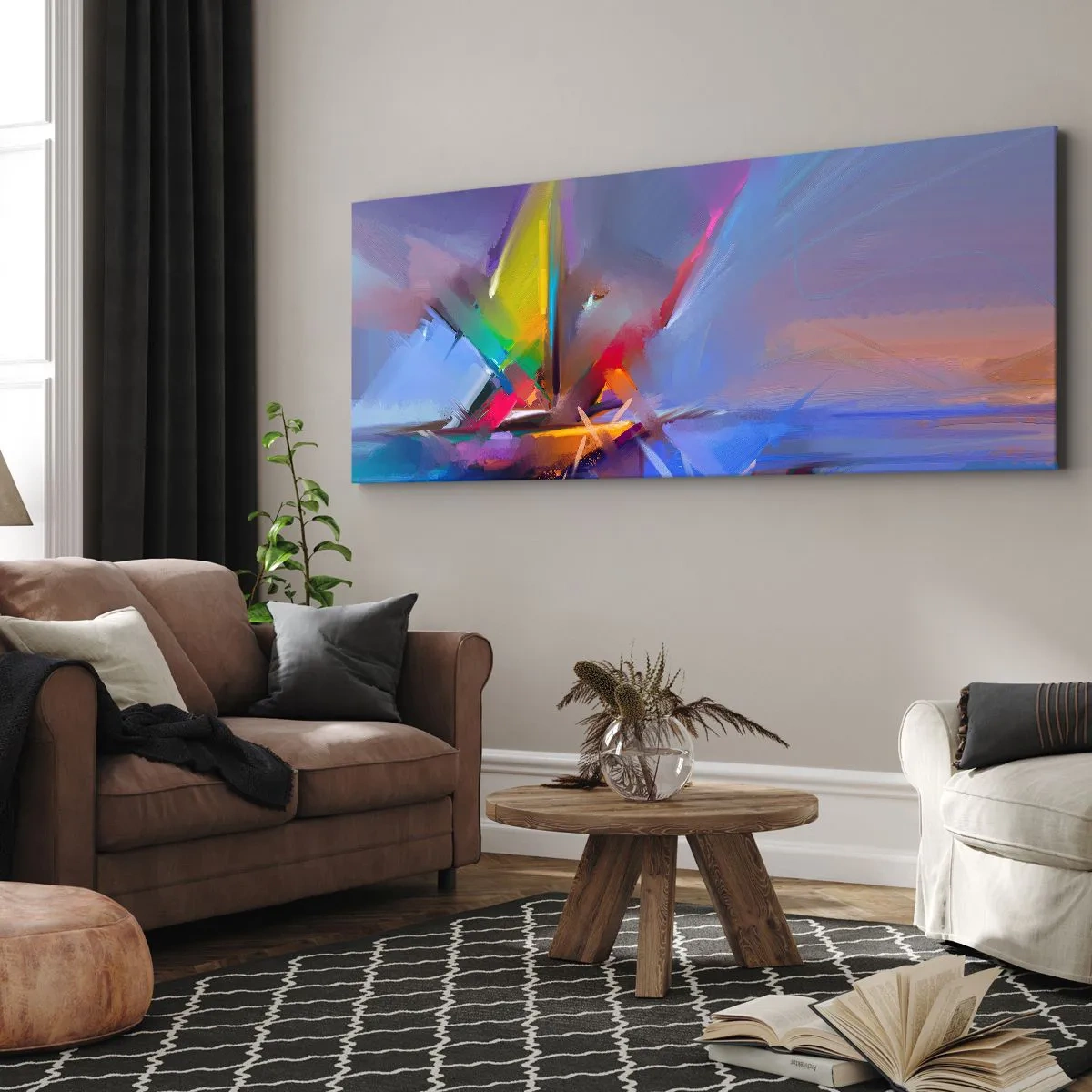Quadro su tela - Stampe su Tela - Eliche come un uccello - 90x30 cm