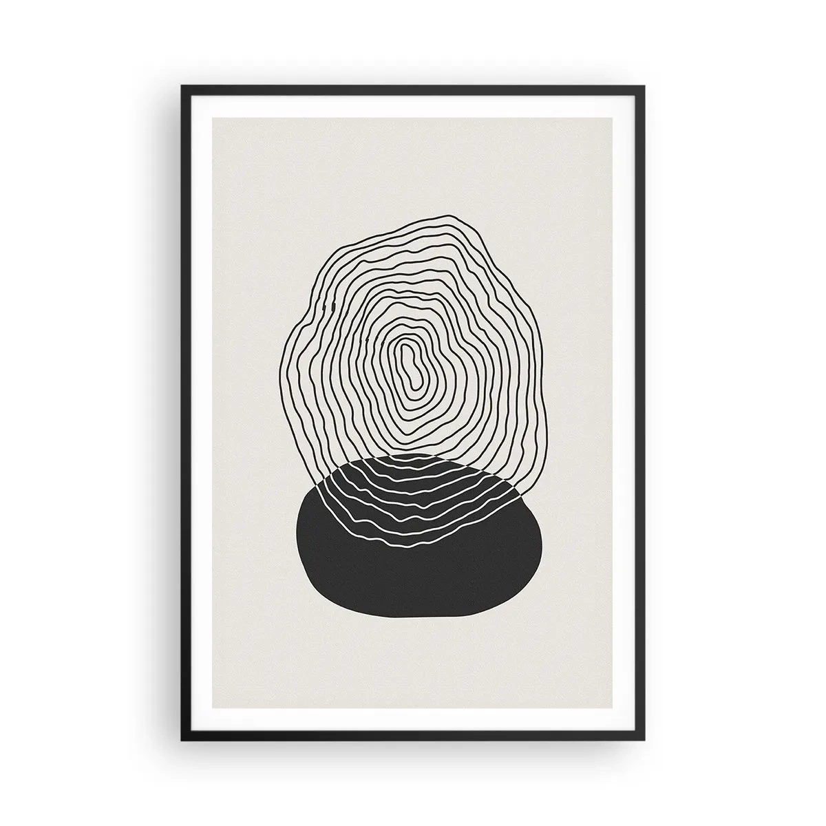 Poster in cornice nera - Durata e vibrazione - 70x100 cm