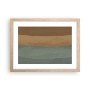 Poster in cornice rovere chiaro - Composizione orizzontale - 40x30 cm