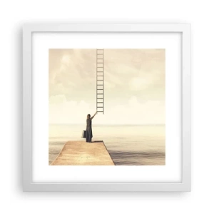 Poster in cornice bianca - Viaggio magico - 30x30 cm