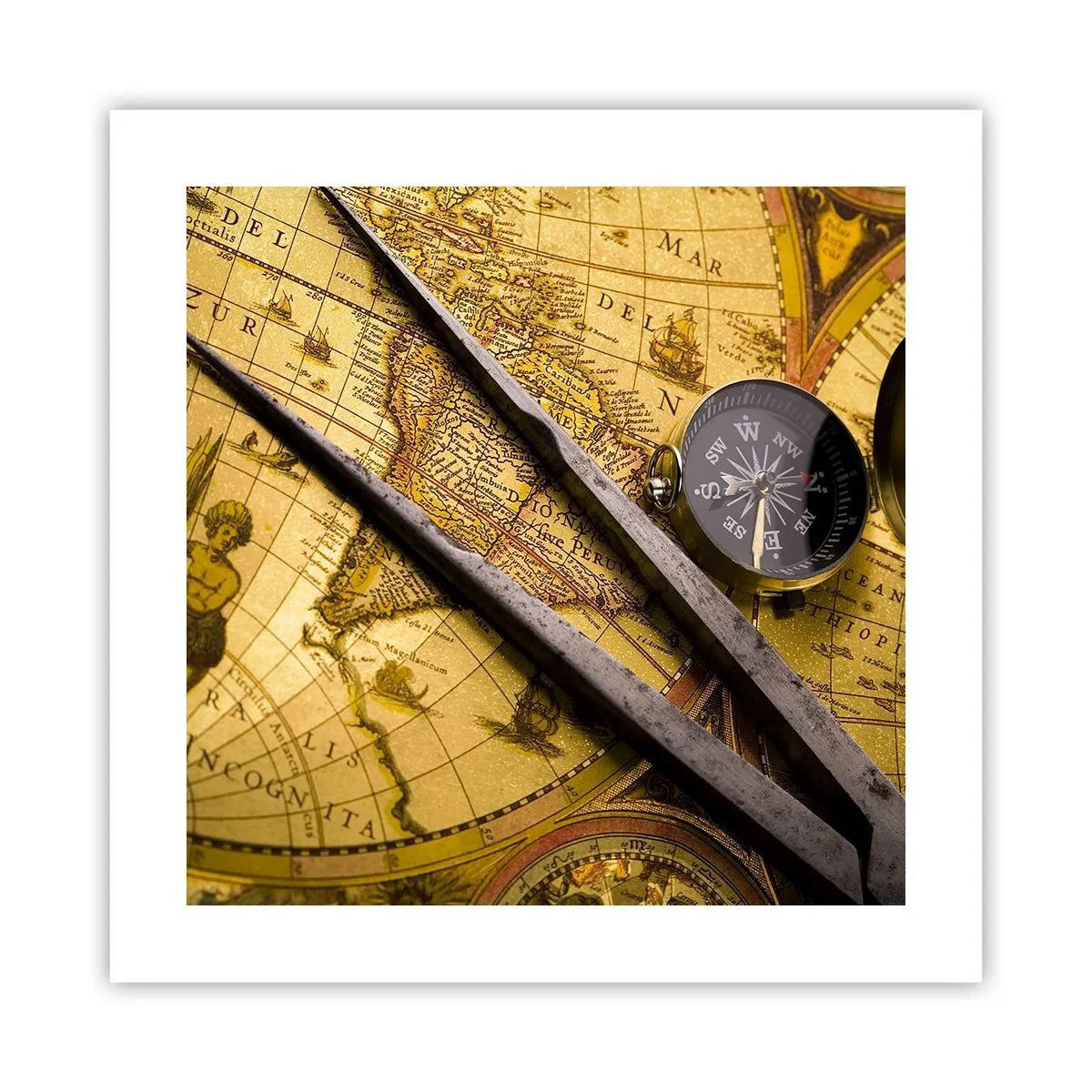 Poster - Dove sono questi tesori? - 40x40 cm