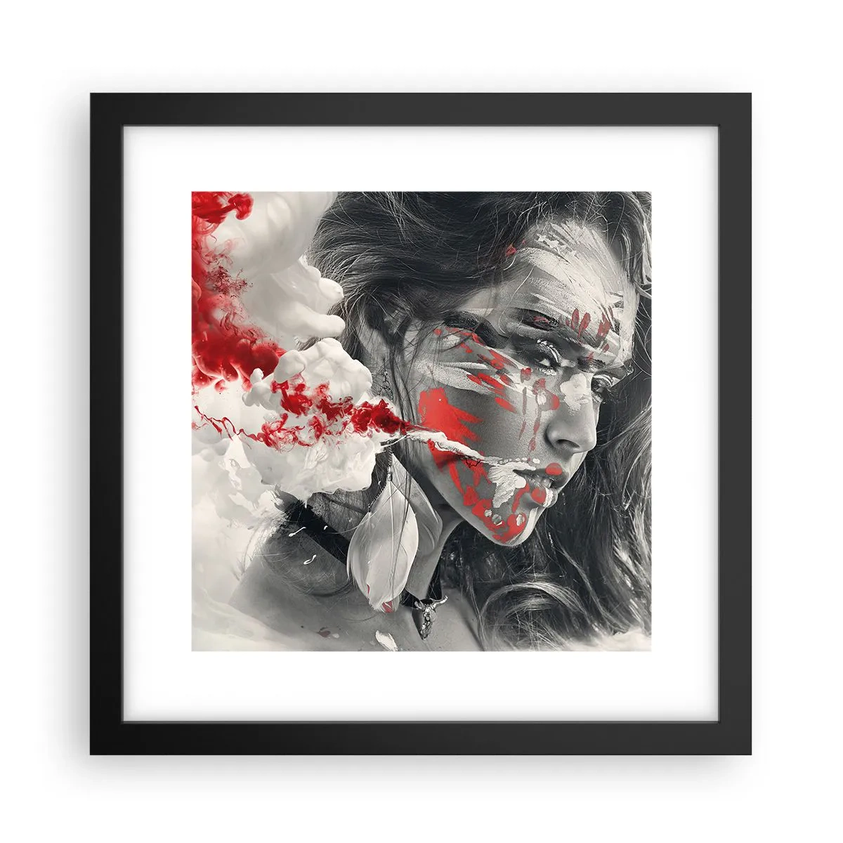 Poster in cornice nera - Nei vapori dell'assurdo - 30x30 cm