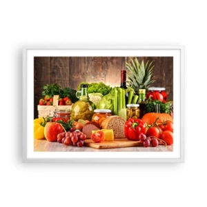 Poster in cornice bianca - Affumicati, arrostiti, marinati - 70x50 cm