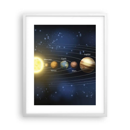 Poster in cornice bianca - Uno su dieci - 40x50 cm