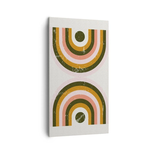 Quadro su tela - Stampe su Tela - Astrazione gemella - 45x80 cm