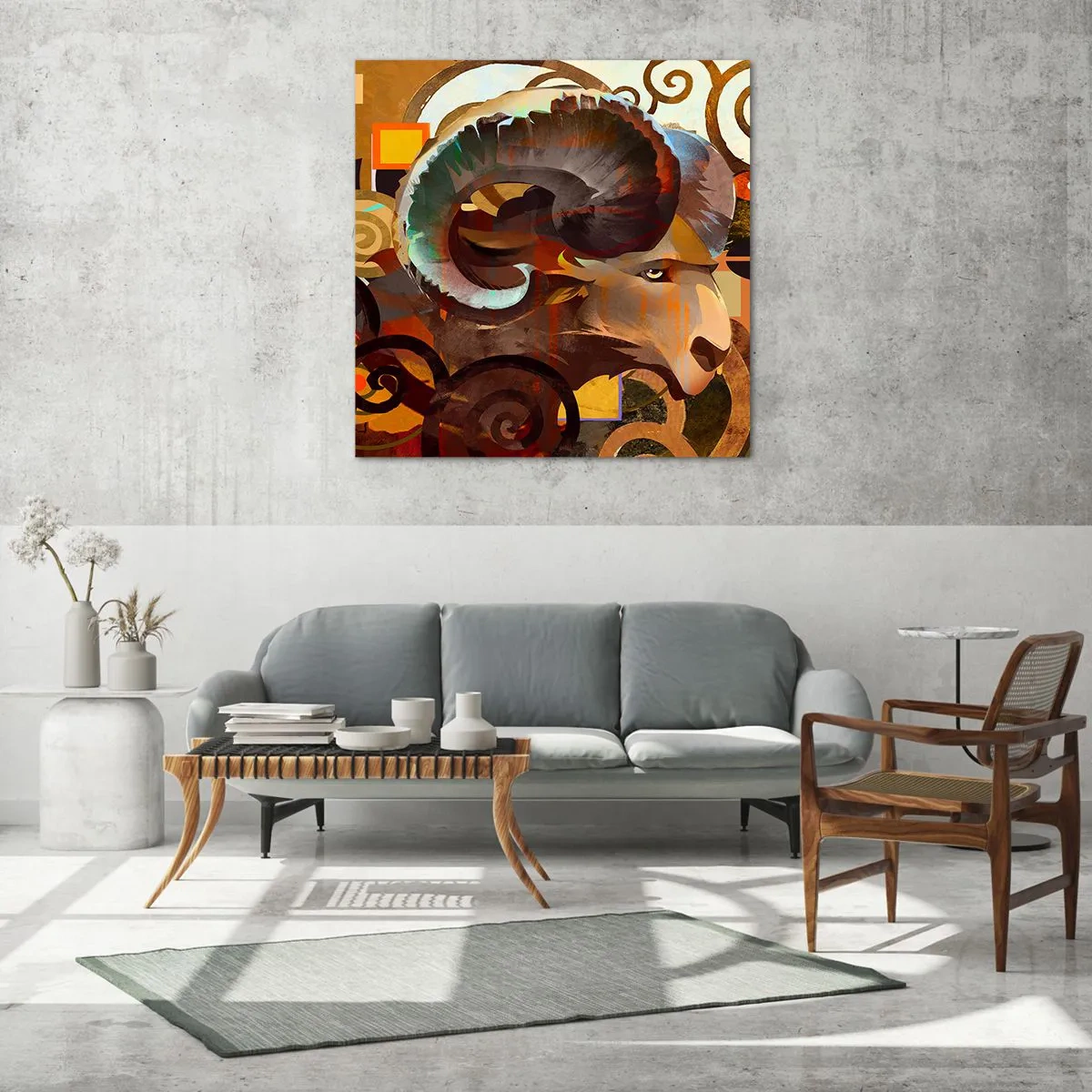 Quadro su vetro - Magie - religioni - riti - 50x50 cm