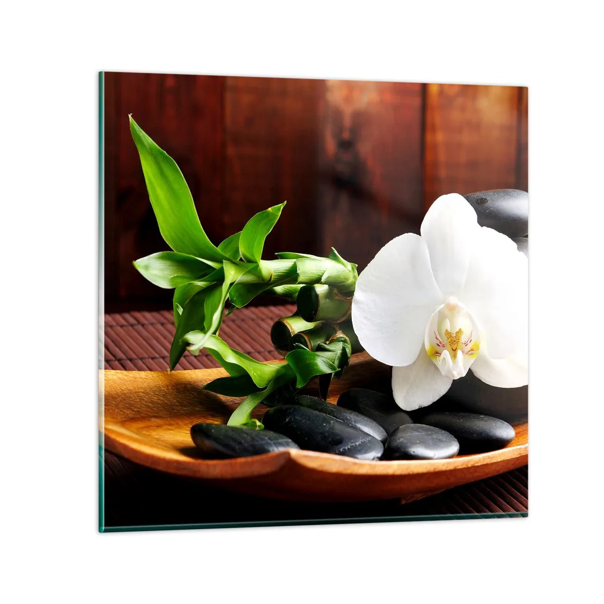 Quadro su vetro - Lasciati toccare dalla natura - 50x50 cm