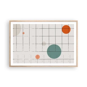 Poster in cornice rovere chiaro - Prigionieri. Noi o loro? - 91x61 cm