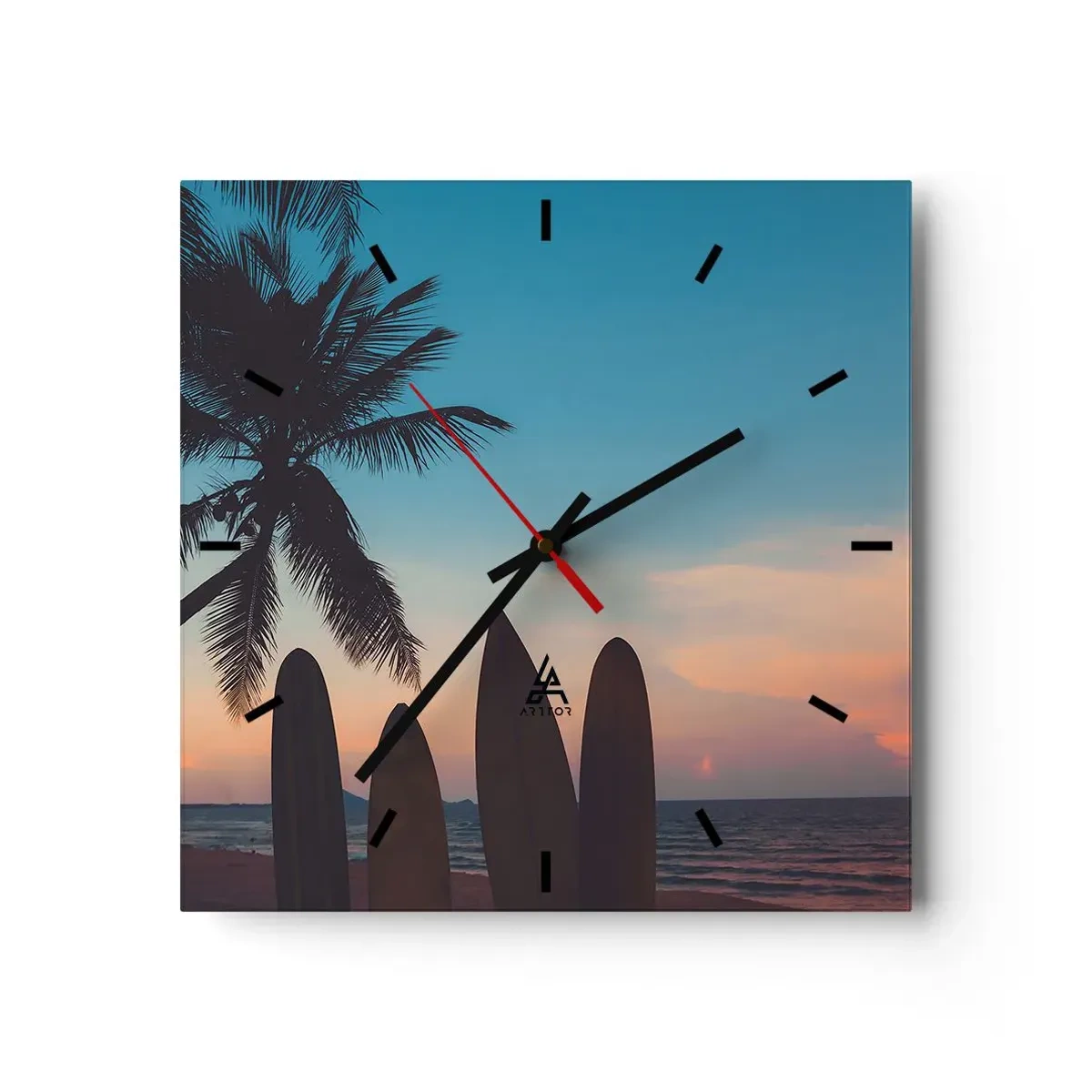 Orologio da parete - Orologio in Vetro - Domani anche ci divertiamo - 40x40 cm