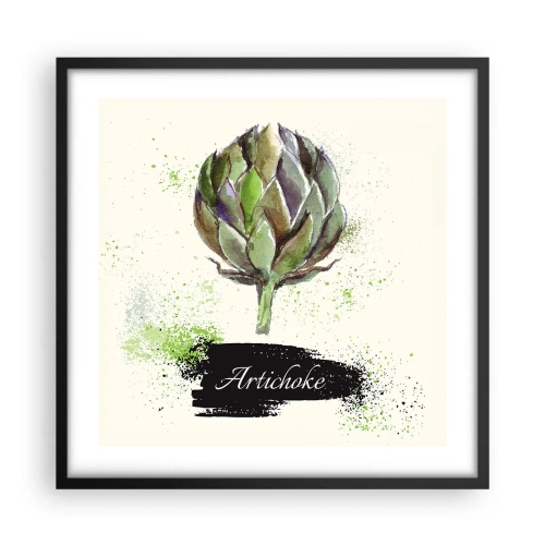 Poster in cornice nera - Evviva la verdura! - 50x50 cm