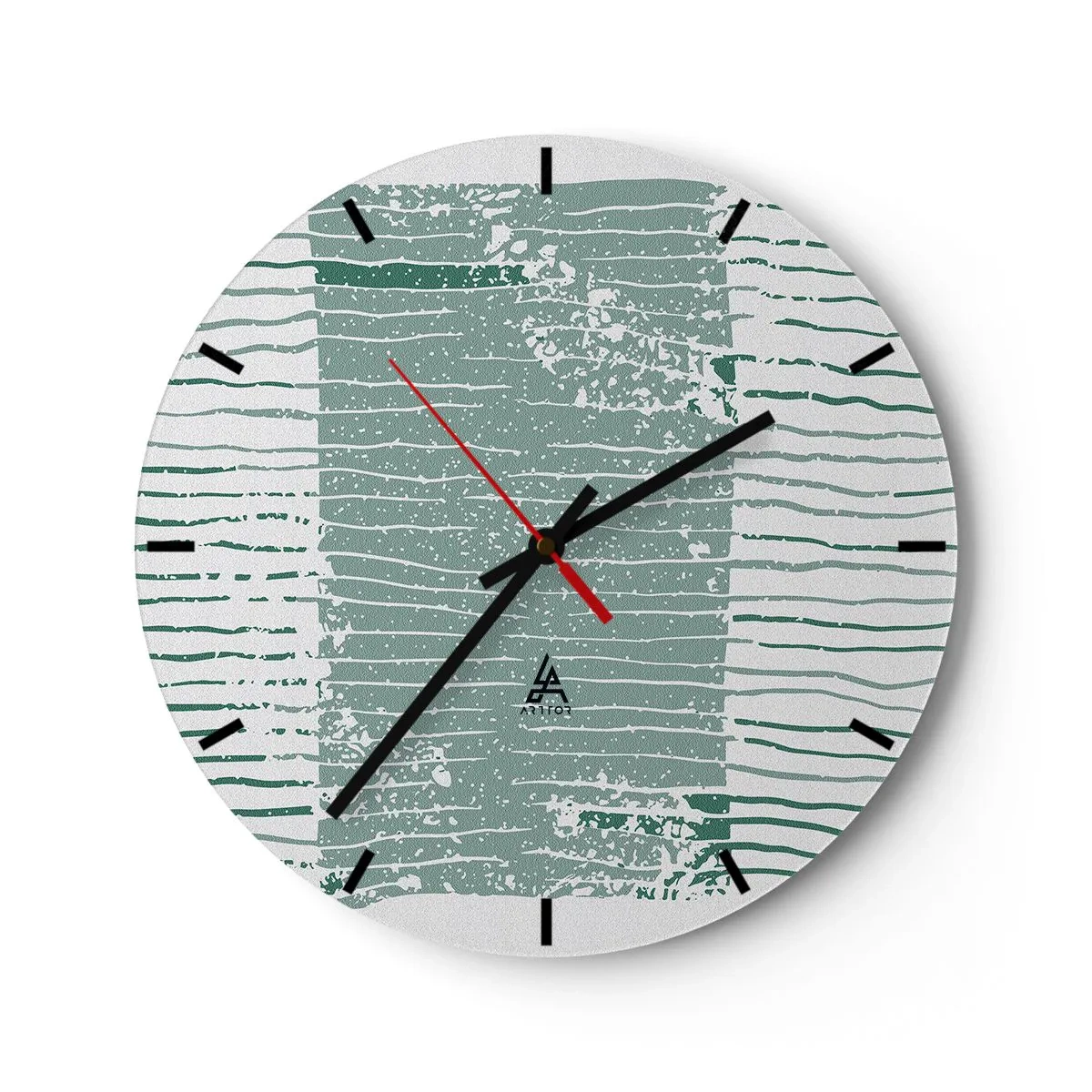 Orologio da parete - Orologio in Vetro - Astrazione marina - 40x40 cm