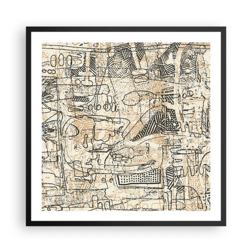 Poster in cornice nera - In attesa di essere decifrato - 60x60 cm