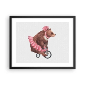 Poster in cornice nera - Evviva il circo! - 50x40 cm