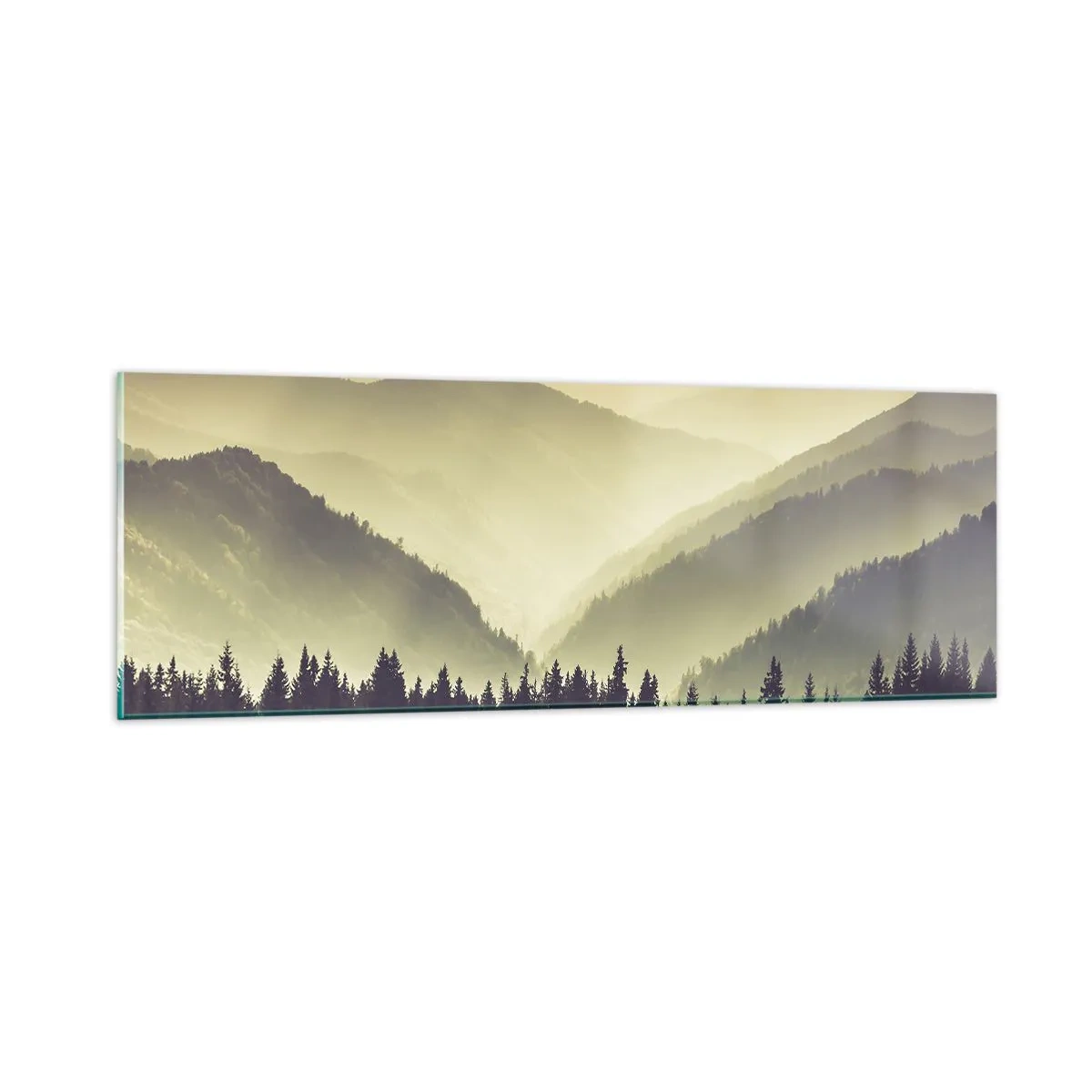 Quadro su vetro - Dopo sette montagne… - 90x30 cm