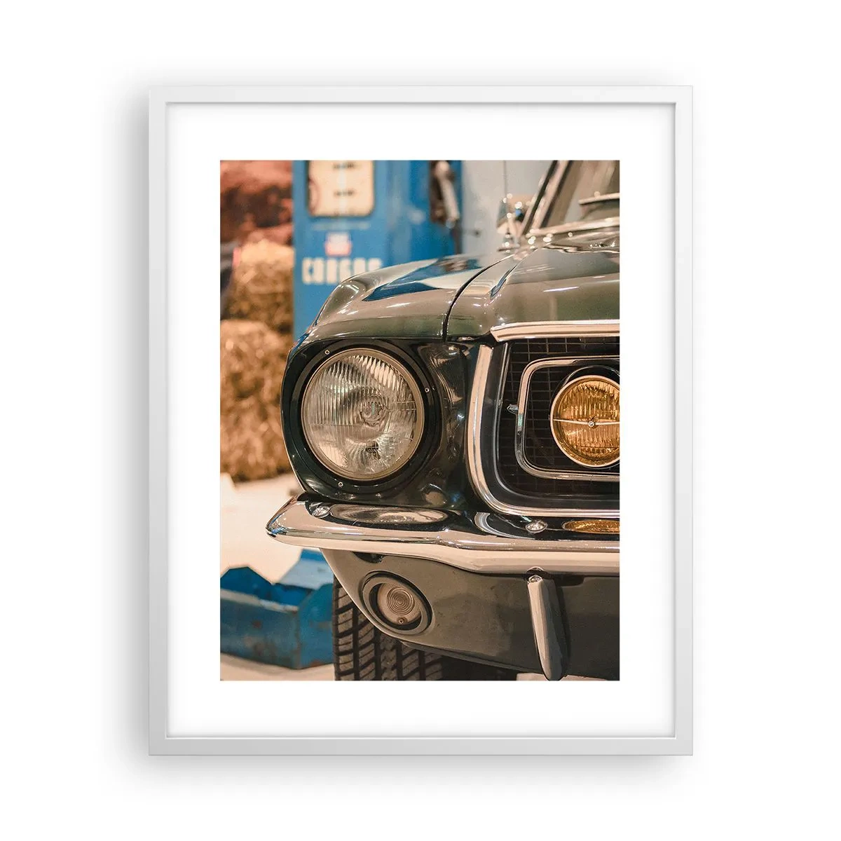 Poster in cornice bianca - Incontro con la leggenda - 40x50 cm