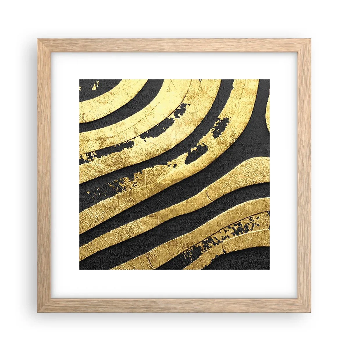 Poster in cornice rovere chiaro - Tutto scorre - 30x30 cm