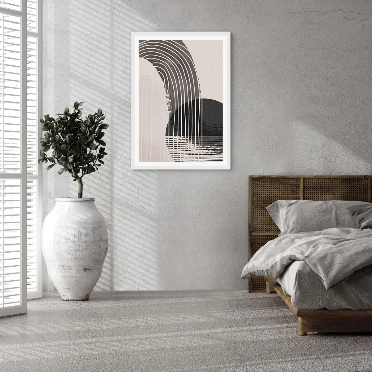 Poster in cornice bianca - Andata e ritorno - 70x100 cm