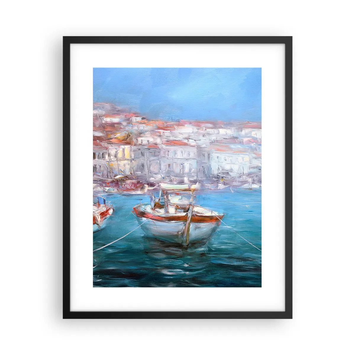 Poster in cornice nera - Golfo italiano - 40x50 cm
